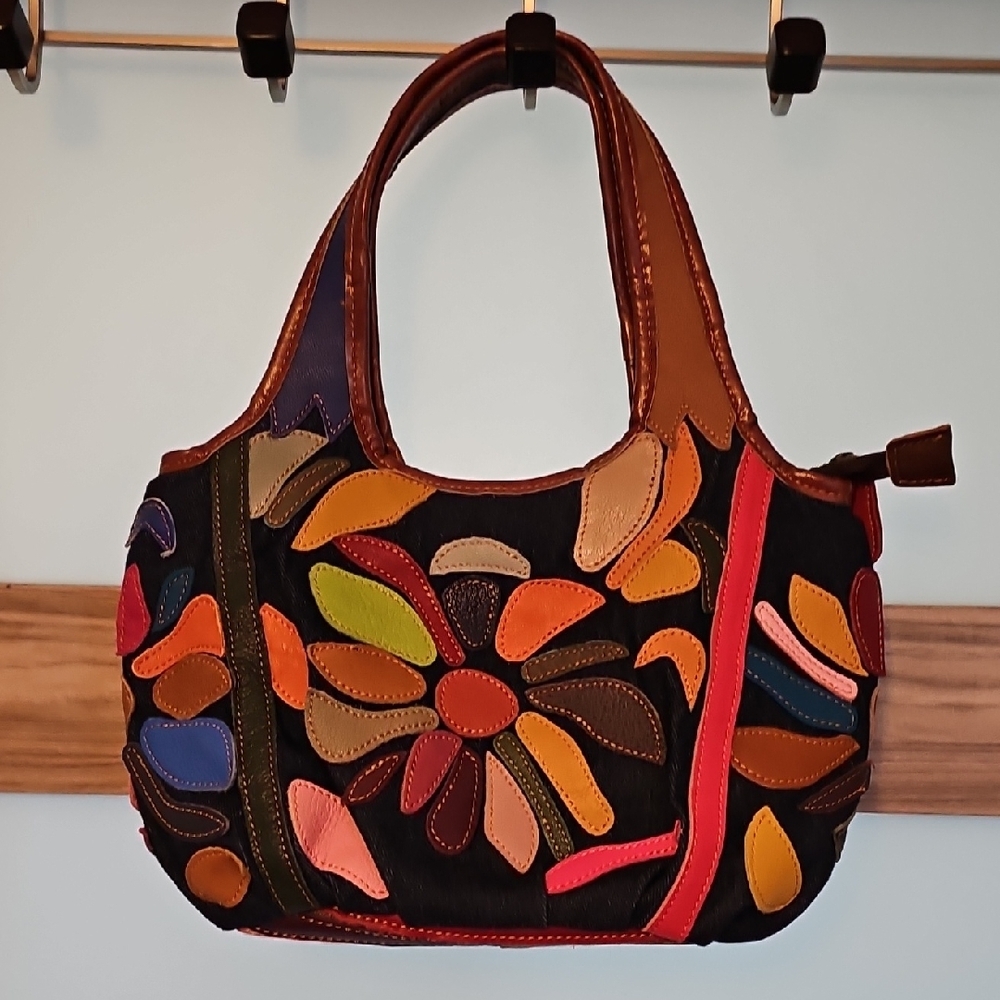 Colorful Patchwork Handbag